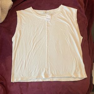 We The Free cream muscle top